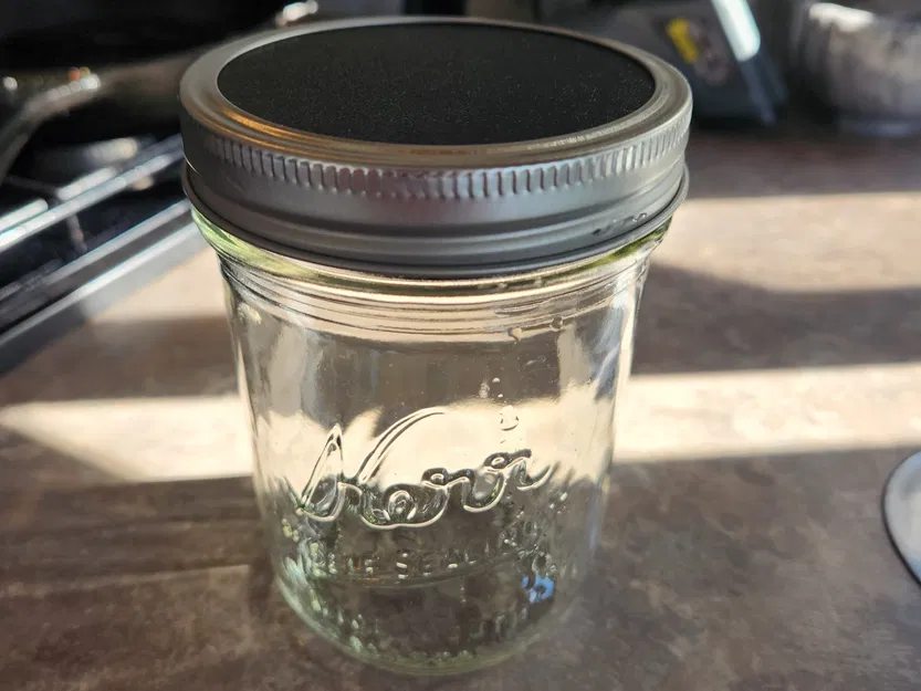 Nắp hũ Mason rộng với hộp chứa gel silica - Image 1