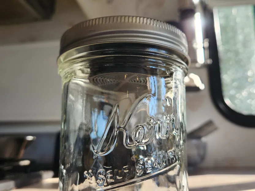 Nắp hũ Mason rộng với hộp chứa gel silica - Image 2