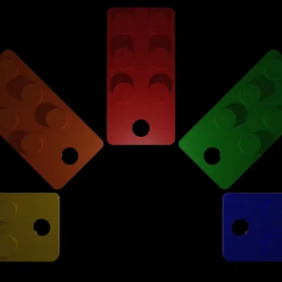 Móc khóa gạch tương thích với LEGO® và Duplo