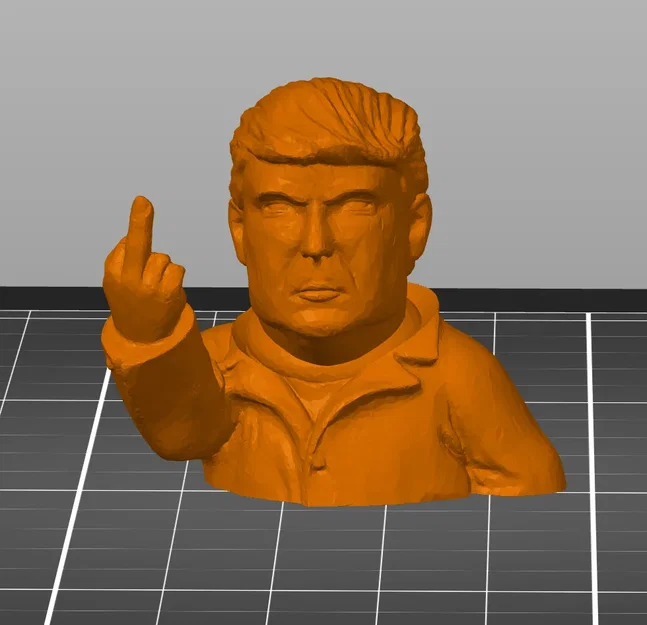 Mô hình Donald Trump vẫy tay với một ngón tay - Image 1