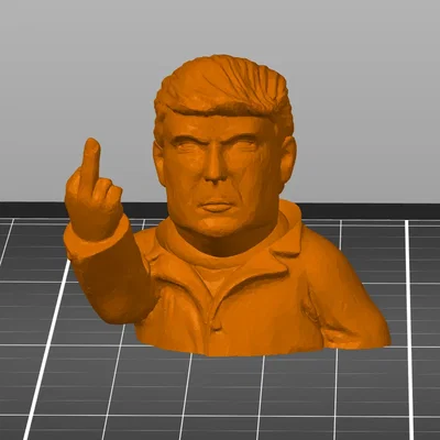 Mô hình Donald Trump vẫy tay với một ngón tay