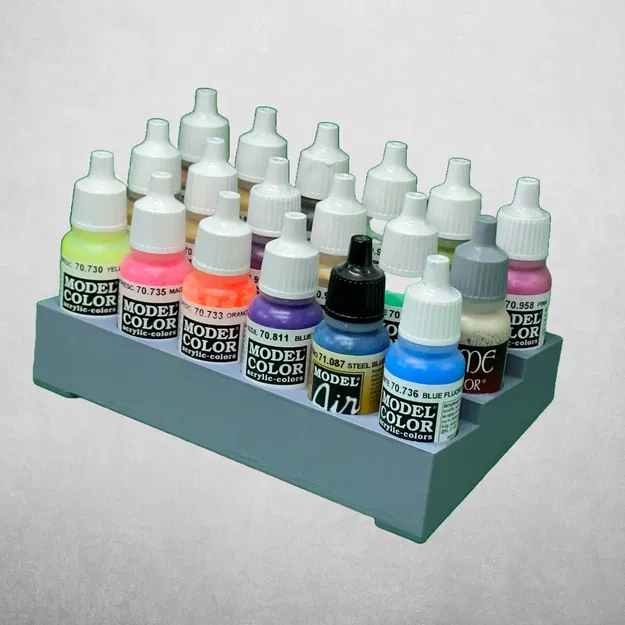 Giá đỡ chai sơn mô-đun cho 18 chai nhỏ 17ml - Image 3