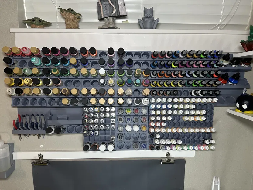 Giá đỡ chai sơn mô-đun cho 18 chai nhỏ 17ml - Image 9