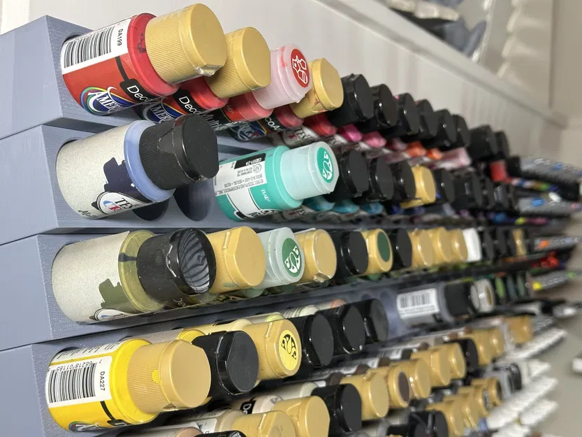 Giá đỡ chai sơn mô-đun cho 18 chai nhỏ 17ml - Image 11