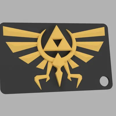 Móc khóa biểu tượng Triforce từ Legend of Zelda