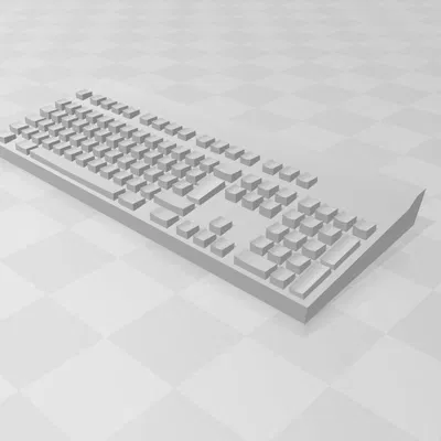 Bàn phím máy tính cổ điển thiết kế đơn giản