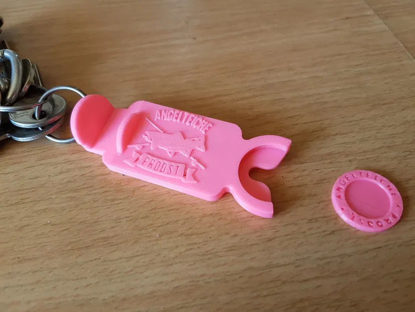 Móc khóa đa năng 3 trong 1 với giá đỡ và token xe đẩy - Image 2