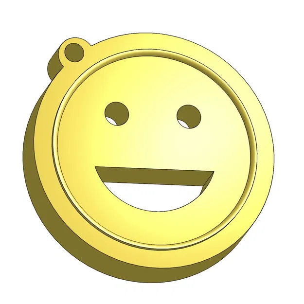 Móc khóa mặt cười vui vẻ kích thước lớn - Image 2