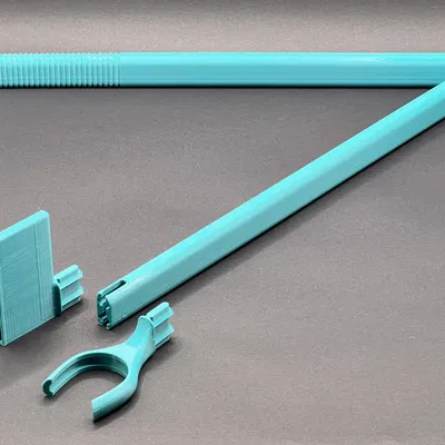 Kéo dài tay cầm gập với đầu công cụ thay thế