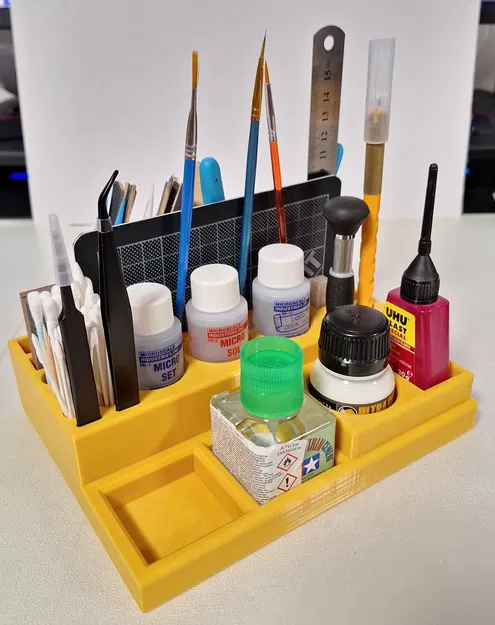 Bộ dụng cụ làm việc cho mô hình nhựa: cắt, dán, chà nhám, d... - Image 1