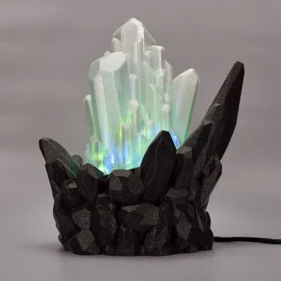 Đèn Led pha lê 2 với nhiều màu sắc kết hợp