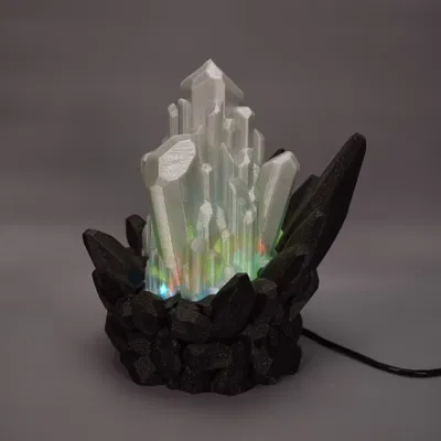 Đèn Led pha lê 2 với nhiều màu sắc kết hợp