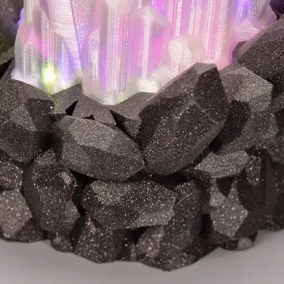 Đèn Led pha lê 2 với nhiều màu sắc kết hợp