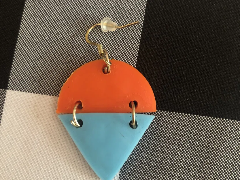 Bông tai hình kem que độc đáo thiết kế trên Tinkercad - Image 1