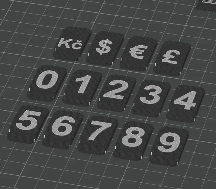 Mô hình số và chữ màu sắc cho máy in BambuLab - Image 1