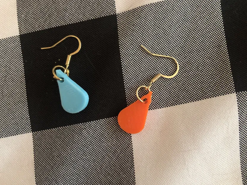 Bông tai giọt mưa thiết kế độc đáo từ Tinkercad - Image 1