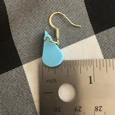 Bông tai giọt mưa thiết kế độc đáo từ Tinkercad