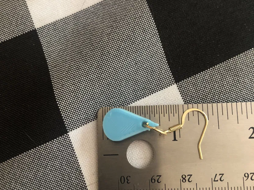 Bông tai giọt mưa thiết kế độc đáo từ Tinkercad - Image 3