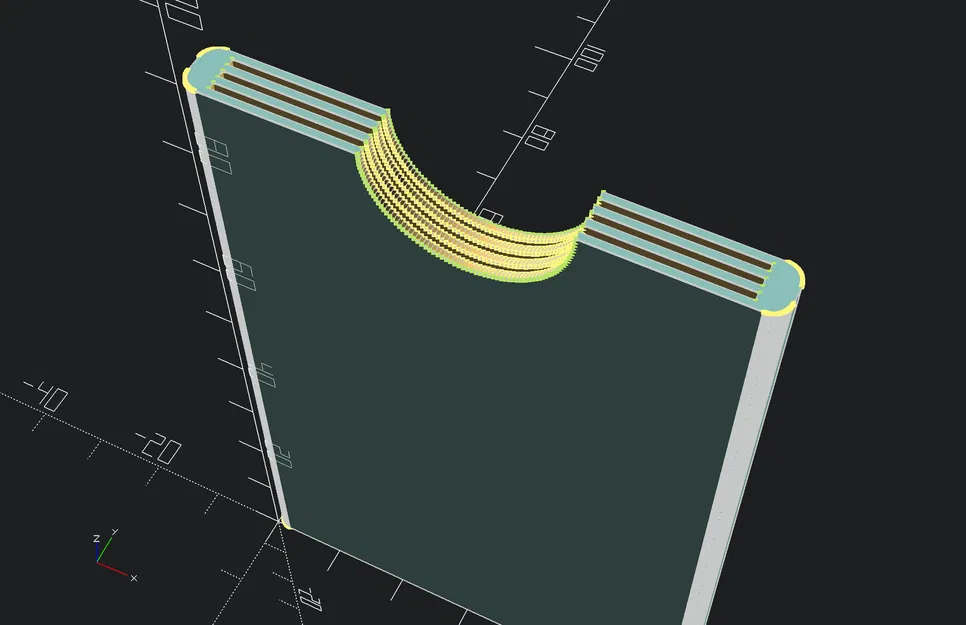 Ví đựng thẻ tín dụng mỏng bảo vệ bằng openscad - Image 1