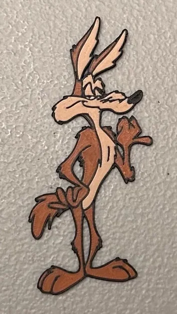 Nam châm Wile E. Coyote đa màu sắc 4 màu - Image 1