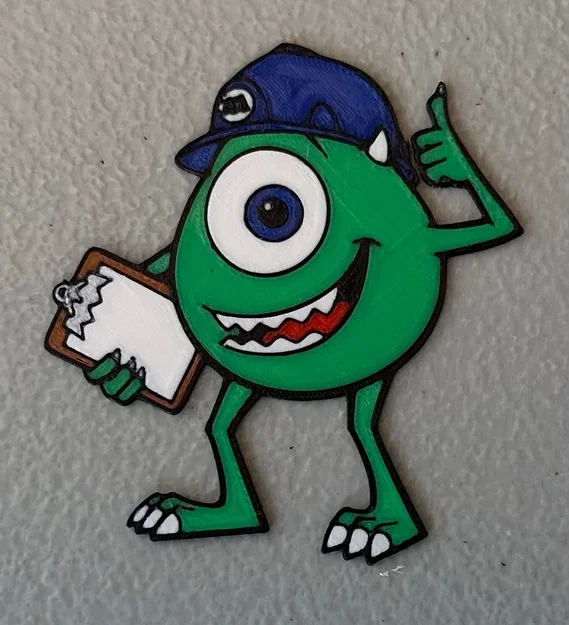 Nam châm Mike Wazowski đa sắc màu 7 màu - Image 1
