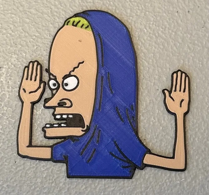 Nam châm Beavis đa sắc màu 5 màu - Image 1