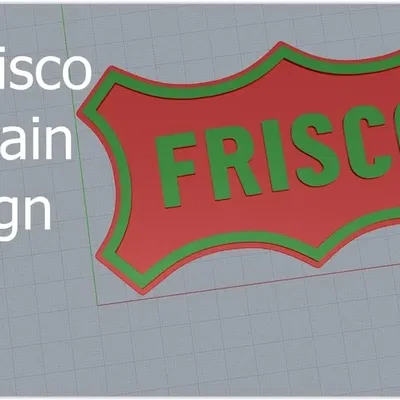Biển hiệu nhà ga Frisco in 3D hoặc laser