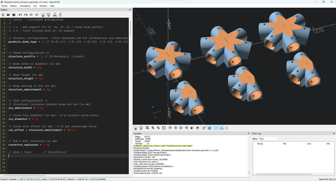 Kết nối 1V 2V 3V 4V 5V 6V cho mái vòm địa lý với tùy chỉnh - Image 2