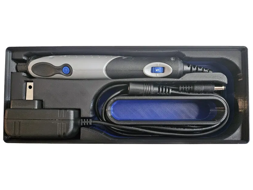 Giá đỡ Gridfinity cho Dremel 2050 (Stylo+) và phích cắm Mỹ - Image 1