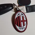Móc khóa AC Milan in 3D với màu sắc đen, trắng và đỏ - Thumbnail 2