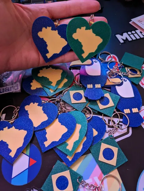 Móc khóa chủ đề Brazil với thiết kế độc đáo - Image 3