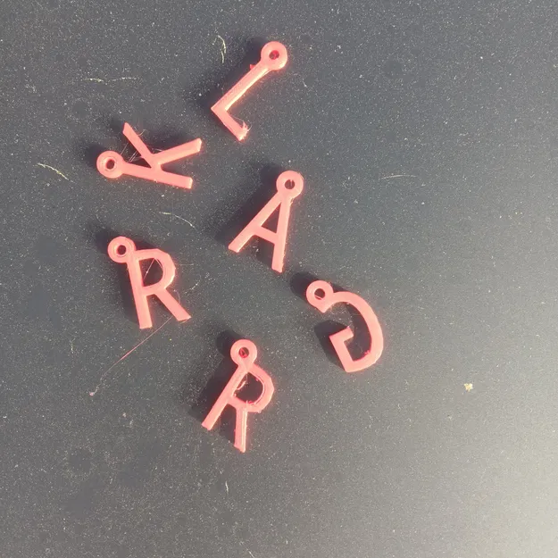 Chữ cái cho móc khóa - Image 3