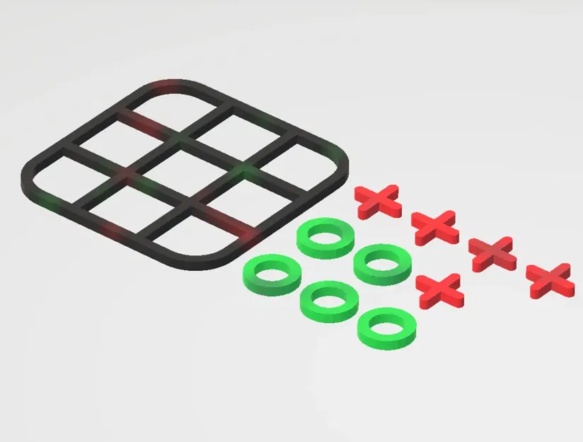 Bảng trò chơi Morpion (Tic Tac Toe) thiết kế đơn giản - Image 3