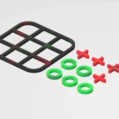 Bảng trò chơi Morpion (Tic Tac Toe) thiết kế đơn giản