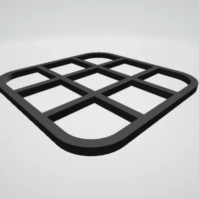 Bảng trò chơi Morpion (Tic Tac Toe) thiết kế đơn giản