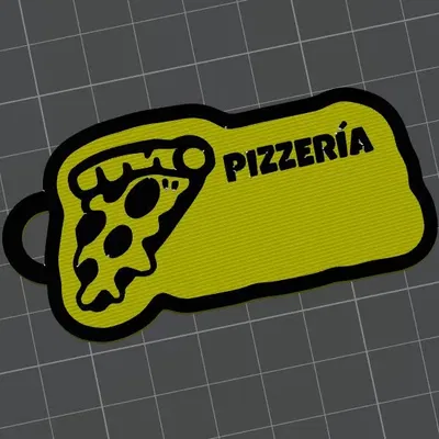 Móc khóa hình pizza giữ chìa khóa phòng tắm không bị mất