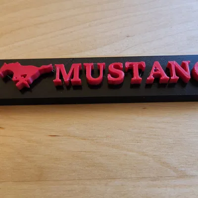 Móc chìa khóa Mustang 3D dài 4 inch