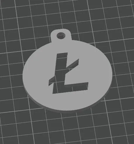 Móc khóa biểu tượng Litecoin dành cho chìa khóa - Image 1