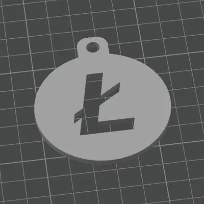 Móc khóa biểu tượng Litecoin dành cho chìa khóa