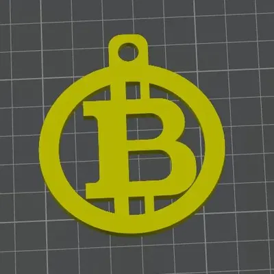 Móc khóa biểu tượng BTC cho chìa khóa của bạn