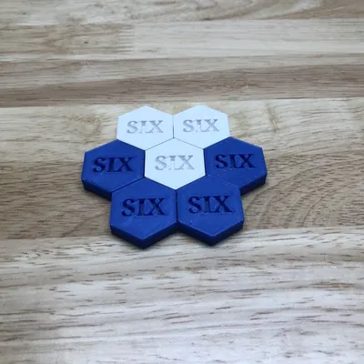 Mảnh ghép hình lục giác cho trò chơi Six