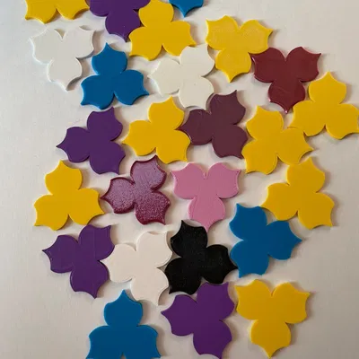 Gạch lát hình tam giác scalloped cao hơn