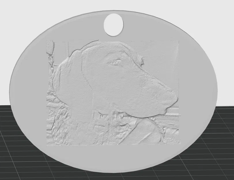 Móc chìa khóa chó German Shorthaired Pointer GSP bằng lithophane - Image 1