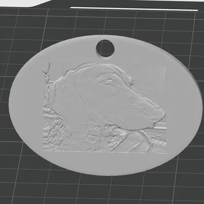 Móc chìa khóa chó German Shorthaired Pointer GSP bằng lithophane