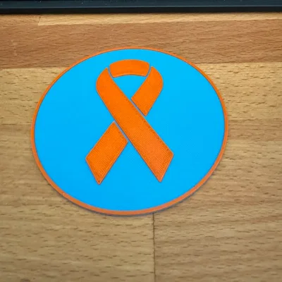 Giá đỡ ly với dải ruy băng hỗ trợ bệnh MS