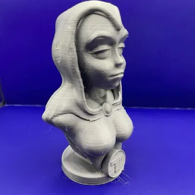 Tượng bán thân Raven trong Teen Titans