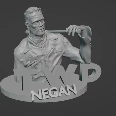 Tượng bán thân Negan trong The Walking Dead