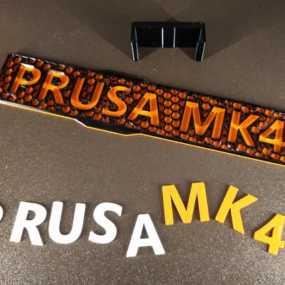 Bảng tên ID PRUSA MK4 đa sắc màu không có MMU