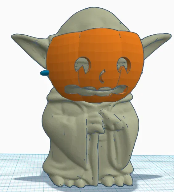 Mặt nạ bí ngô của Yoda cho Halloween - Image 2
