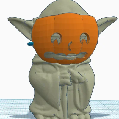 Mặt nạ bí ngô của Yoda cho Halloween